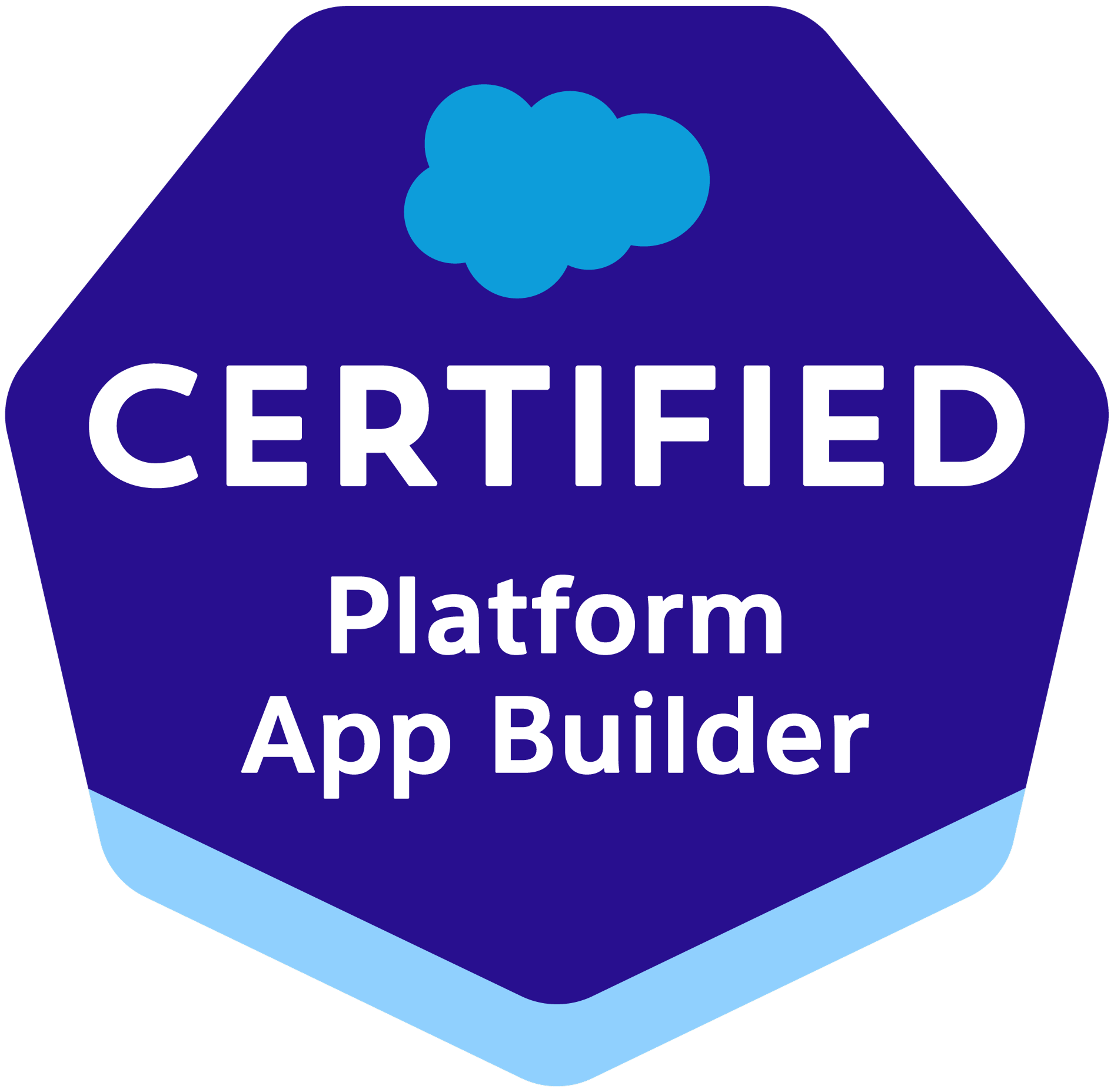 Salesforce Platform App Builder certification badge