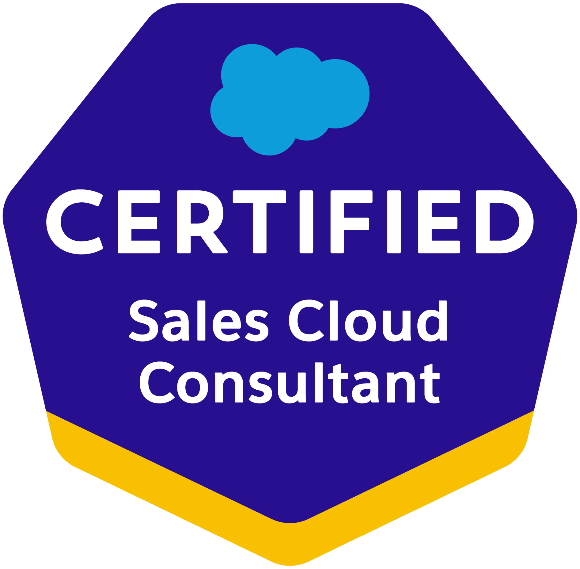 Salesforce Sales Cloud Consultant certification badge