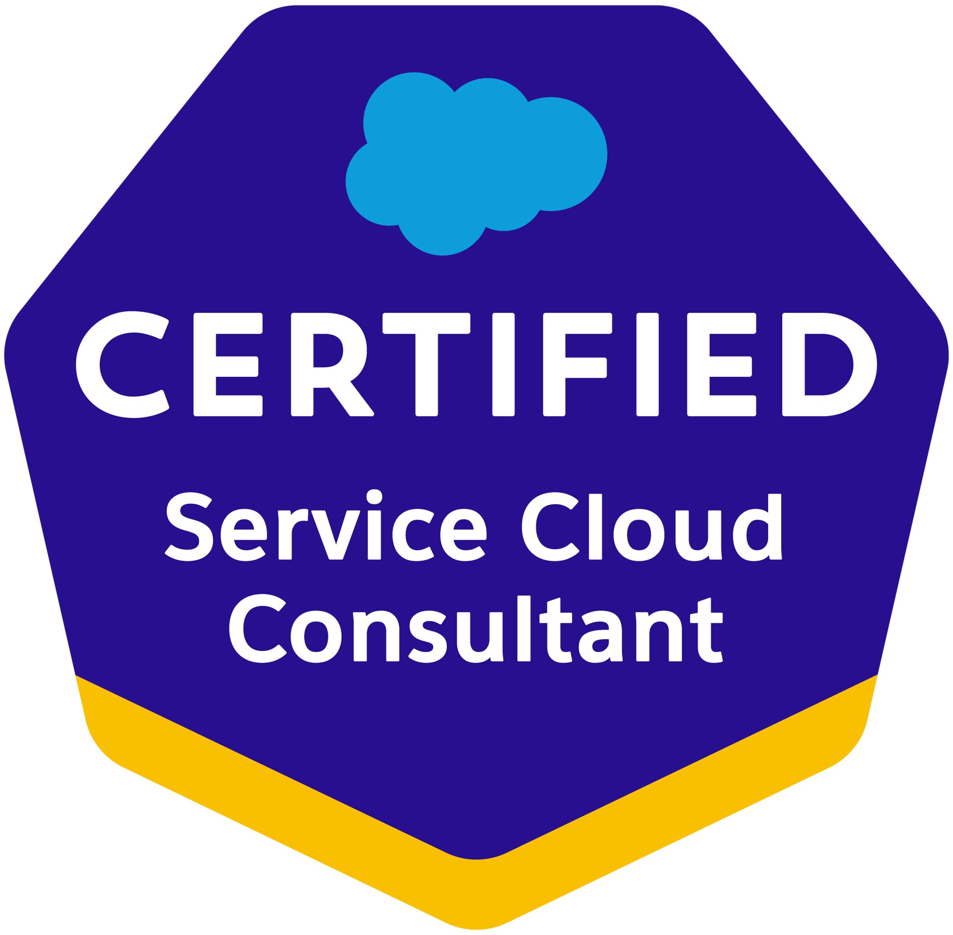 Salesforce Service Cloud Consultant certification badge